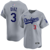 Men's Los Angeles Dodgers #3 Edwin D?az Royal Limited Stitched Baseball Jersey