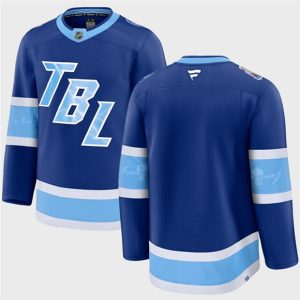 Men's Tampa Bay Lightning Blank Blue 2026 Stadium Series Stitched Jersey
