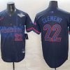 Men's Toronto Blue Jays #22 Ernie Clement Navy 2025 World Series City Connect Limited Stitched Baseball Jersey