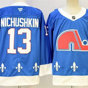 Men's Colorado Avalanche #13 Valeri Nichushkin Blue 2025 Stitched Hockey Jersey