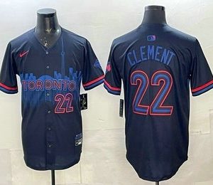 Men's Toronto Blue Jays #22 Ernie Clement Black City Limited Jersey