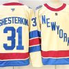 Men's New York Rangers #31 Igor Shesterkin Beige 2025-26 Winter Classic Stitched Hockey