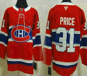 Men's Montreal Canadiens #31 Carey Price Red Authentic Jersey