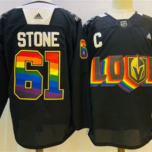 Men's Vegas Golden Knights #61 Mark Stone Black 2024-25 Stitched Hockey Jersey