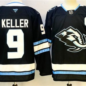 Men's Utah Mammoth #9 Clayton Keller Navy 2025 With C Patch Stitched Jersey