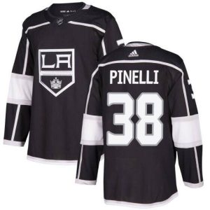 Men's Los Angeles Kings #38 Francesco Pinelli Black Stitched Hockey Jersey