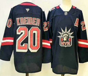 Men's New York Rangers #20 Chris Kreider Navy Reverse Retro Authentic Jersey