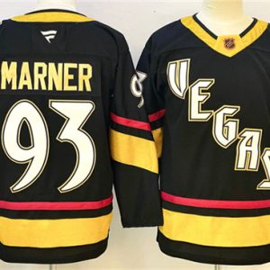 Men's Vegas Golden Knights #93 Mitch Marner Black 2024-25 Stitched Hockey Jersey