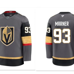 Men's Vegas Golden Knights #93 Mitchell Marner Gray 2024-25 Alternate Stitched Hockey Jersey