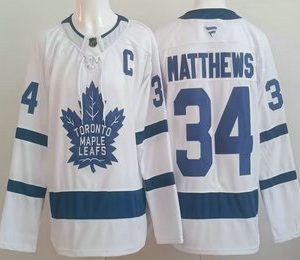 Men's Toronto Maple Leafs #34 Auston Matthews White Authentitc Jersey