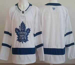 Men's Toronto Maple Leafs Blank White Authentitc Jersey