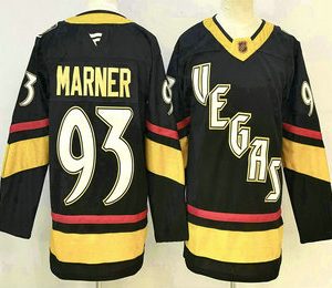 Men's Vegas Golden Knights #93 Mitch Marner Black Reverse Retro Authentic Jersey