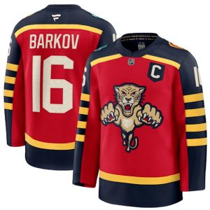 Men's Florida Panthers #16 Aleksander Barkov Red 2026 With C Patch Winter Classic Stitched Hockey Jersey