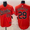 Men's Baltimore Orioles #29 Samuel Basallo Orange 2025 Limited Stitched Baseball Jersey