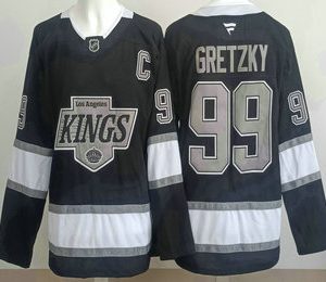 Men's Los Angeles Kings #99 Wayne Gretzky Black Alternate Authentic Jersey