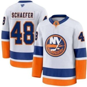 Men's New York Islanders #48 Matthew Schaefer Blue White 2025 Stitched Hockey Jersey
