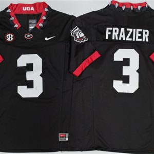 Men's Georgia Bulldogs #3 Nate Frazier Black 2025 F.U.S.E. Stitched Jersey