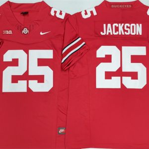 Men's Ohio State Buckeyes #25 Lamar Bo Jackson Red 2025 F.U.S.E. Limited Stitched Jersey