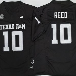 Men's Texas A&M Aggies Lions #10 Marcel Reed Black 2025 F.U.S.E. Stitched Jersey