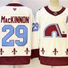 Men's Colorado Avalanche #29 Nathan MacKinnon White 2024-25 With A Patch Stitched Hockey