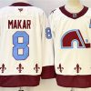 Men's Colorado Avalanche #8 Cale Makar White 2024-25 With A Patch Stitched Jersey