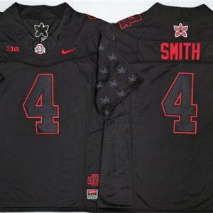 Men's Ohio State Buckeyes #4 Jeremiah Smith Black 2025 F.U.S.E. Limited Stitched Jersey