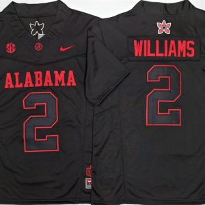 Men's Alabama Crimson Tide #2 Ryan Williams Black 2026 F.U.S.E Stitched Football Jersey
