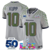 Men's Seattle Seahawks #10 Cooper Kupp Grey 2025 F.U.S.E. Super Bowl LX Patch And 50th Season Patch ?Rivalries? Vapor Limited Football Stitched Jersey