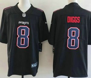 Men's New England Patriots #10 Drake Maye Limited Black Fashion Vapor Jersey