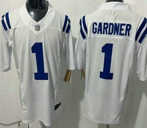 Men's Indianapolis Colts #1 Sauce Gardner Limited White FUSE Vapor Jersey
