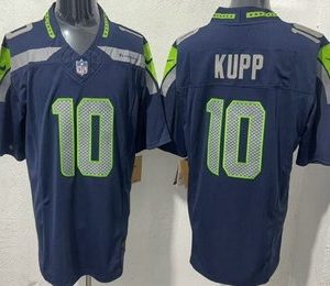 Men's Seattle Seahawks #10 Cooper Kupp Limited Navy FUSE Vapor Jersey