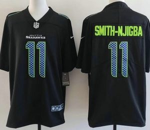 Men's Seattle Seahawks #11 Jaxon Smith-Njigba Limited Black Fashion Vapor Jersey