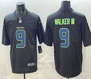Men's Seattle Seahawks #9 Kenneth Walker III Limited Navy FUSE Vapor Jersey