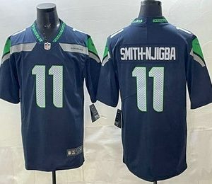 Men's Seattle Seahawks #11 Jaxon Smith Njigba Limited Navy Vapor Jersey