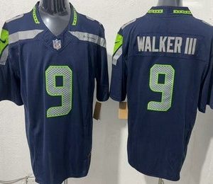 Men's Seattle Seahawks #9 Kenneth Walker III Limited Navy FUSE Vapor Jerseys