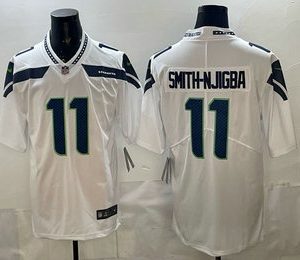 Men's Seattle Seahawks #11 Jaxon Smith Njigba Limited White Vapor Jersey