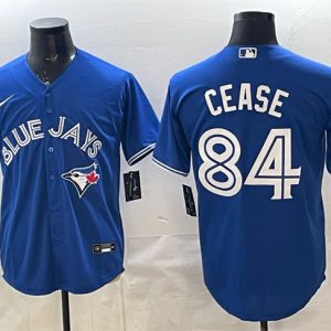 Men's Toronto Blue Jays #84 Dylan Cease Blue 2025 Cool Base Stitched Baseball Jersey