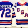 Men's USA #72 Tage Thompson White 2025-2026 Stitched Jersey