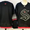 Men's Seattle Kraken Blank Black Alternate Stitched Hockey Jersey