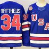 Men's USA #34 Auston Matthews Royal 2025-2026 With C Patch Stitched Jersey