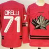 Men's Canada Hockey #71 Anthony Cirelli Red Stitched Jersey