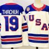 Men's USA #19 Matthew Tkachuk White 2025-2026 Stitched Jersey