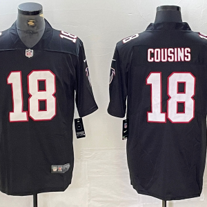 Men's Atlanta Falcons #18 Kirk Cousins Black Vapor Untouchable Limited Football Stitched Jerseys