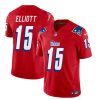 Men's New England Patriots #15 Ezekiel Elliott Red 2023 F.U.S.E. Vapor Limited Football Stitched Jersey