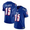 Men's New England Patriots #15 Ezekiel Elliott Blue 2023 F.U.S.E. Vapor Limited Football Stitched Jersey
