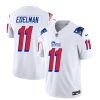 Men's New England Patriots #11 Julian Edelman White 2023 F.U.S.E. Vapor Limited Football Stitched Jersey