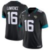 Men's Jacksonville Jaguars #16 Trevor Lawrence Black 2023 F.U.S.E With 3-Star C Patch Vapor Untouchable Limited Stitched Jersey