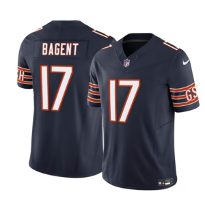 Men's Chicago Bears #17 Tyson Bagent Navy 2023 F.U.S.E. Vapor Untouchable Limited Football Stitched Jersey