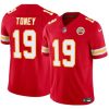 Men?s Kansas City Chiefs #19 Kadarius Toney Red 2023 F.U.S.E. Vapor Untouchable Limited Football Stitched Jersey