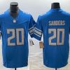 Men's Detroit Lions #20 Barry Sanders Blue 2023 F.U.S.E. Vapor Untouchable Limited Football Stitched Jersey